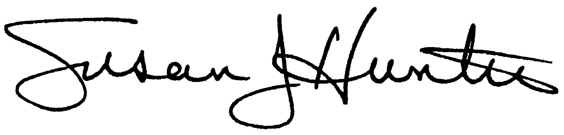 President Hunter signature