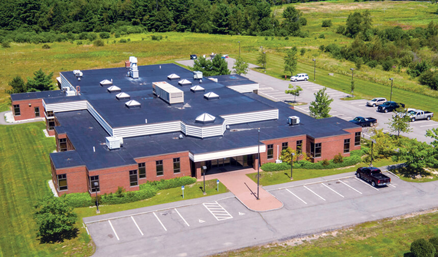 Aerial photo of the new lab