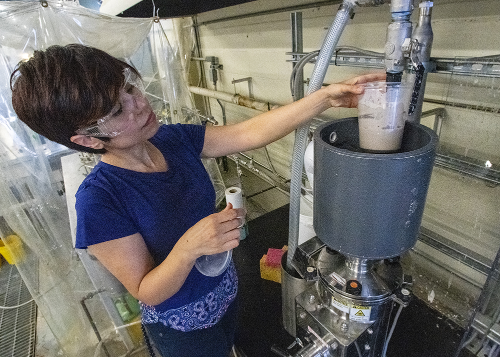 Jenness Pilot Plant shoot, involving their work with nanocellulose and paper production.