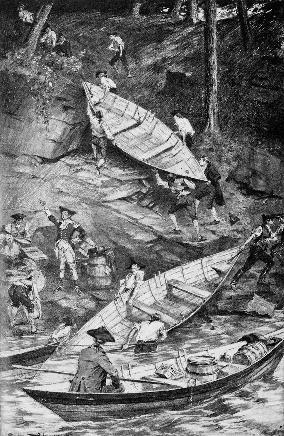 Portaging boats