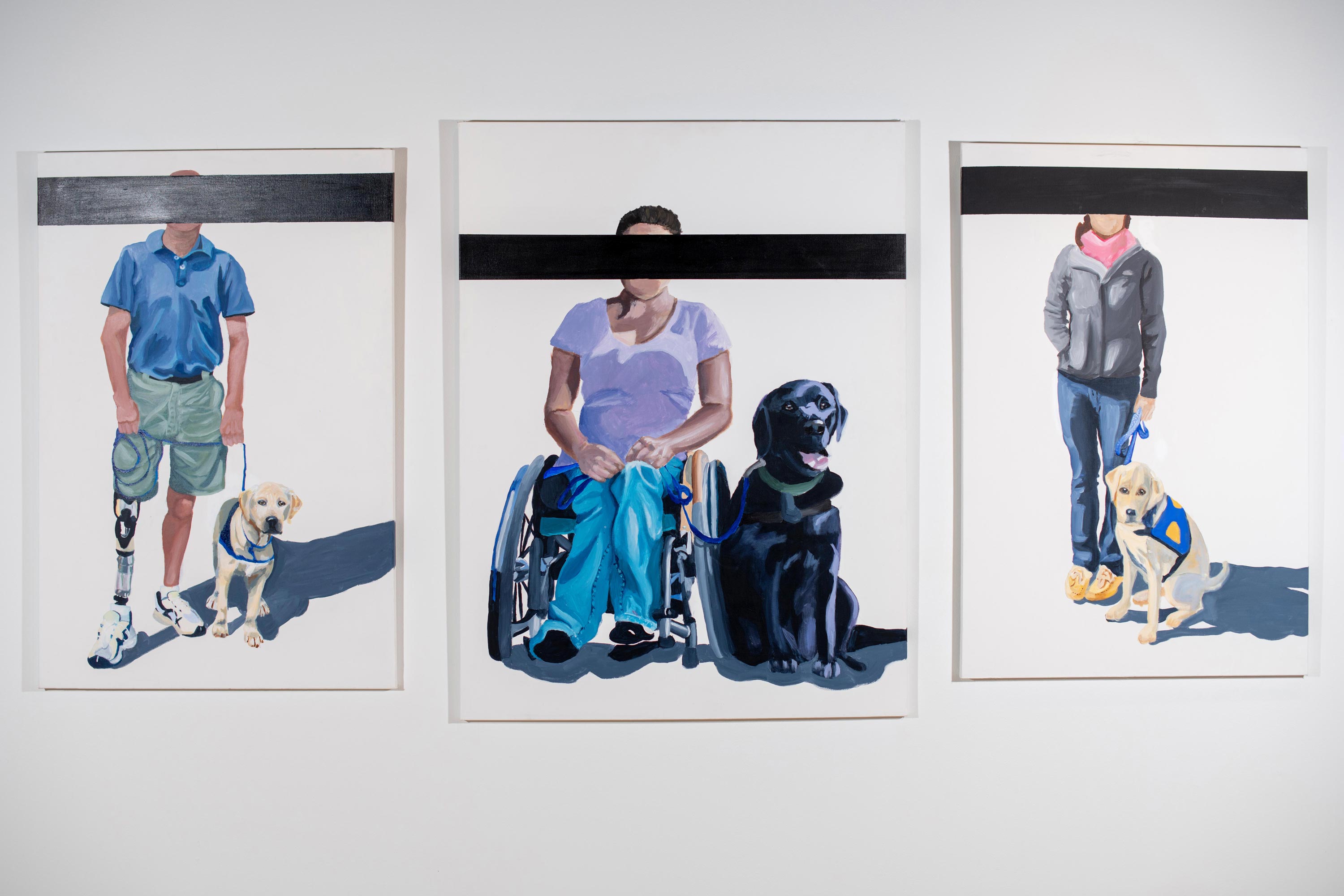 Art ExhibitInteractions 1 & 3 by Gabrielle Bock [Acrylic/Canvas, 2018]ion