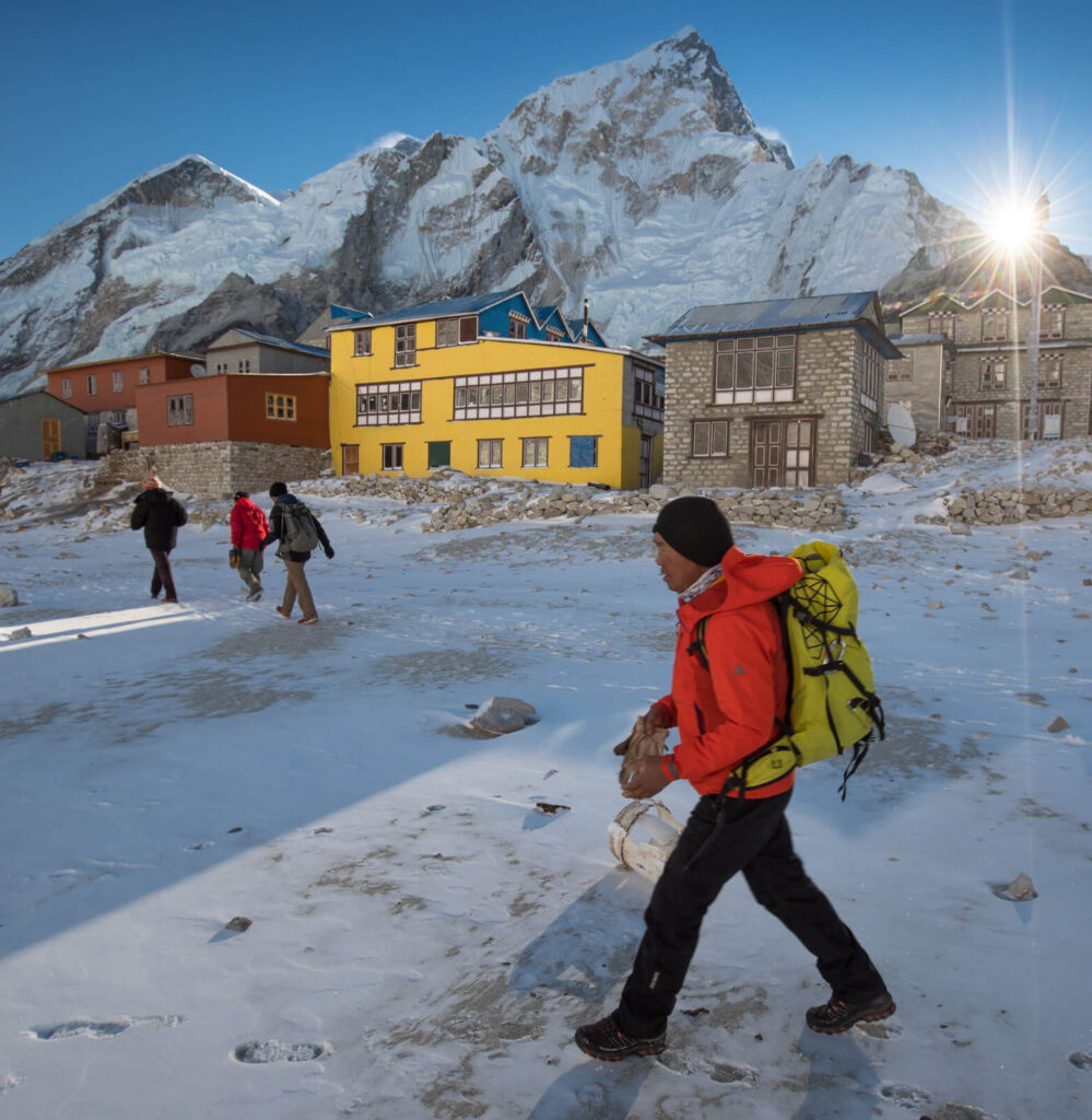 Sherpa leading a trainnig session