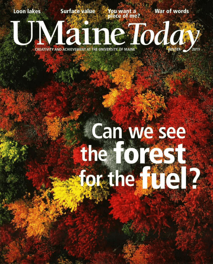 A photo of a cover of the Winter 2011 issue of UMaine Today magazine