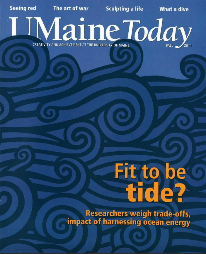 A photo of the Fall 2011 issue of UMaine Today magazine