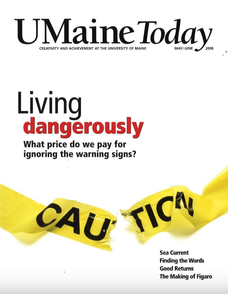 A photo of the cover of the May/June 2008 issue of UMaine Today magazine