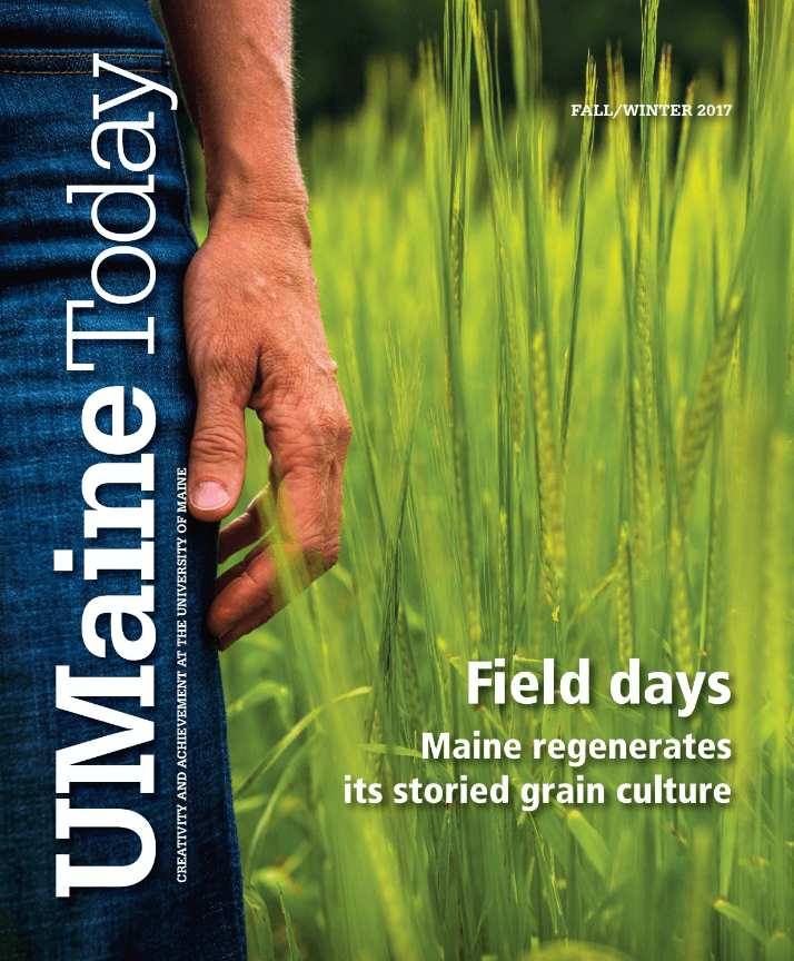 A photo of a UMaine Today Magazine cover from the Fall/Winter 2017 issue