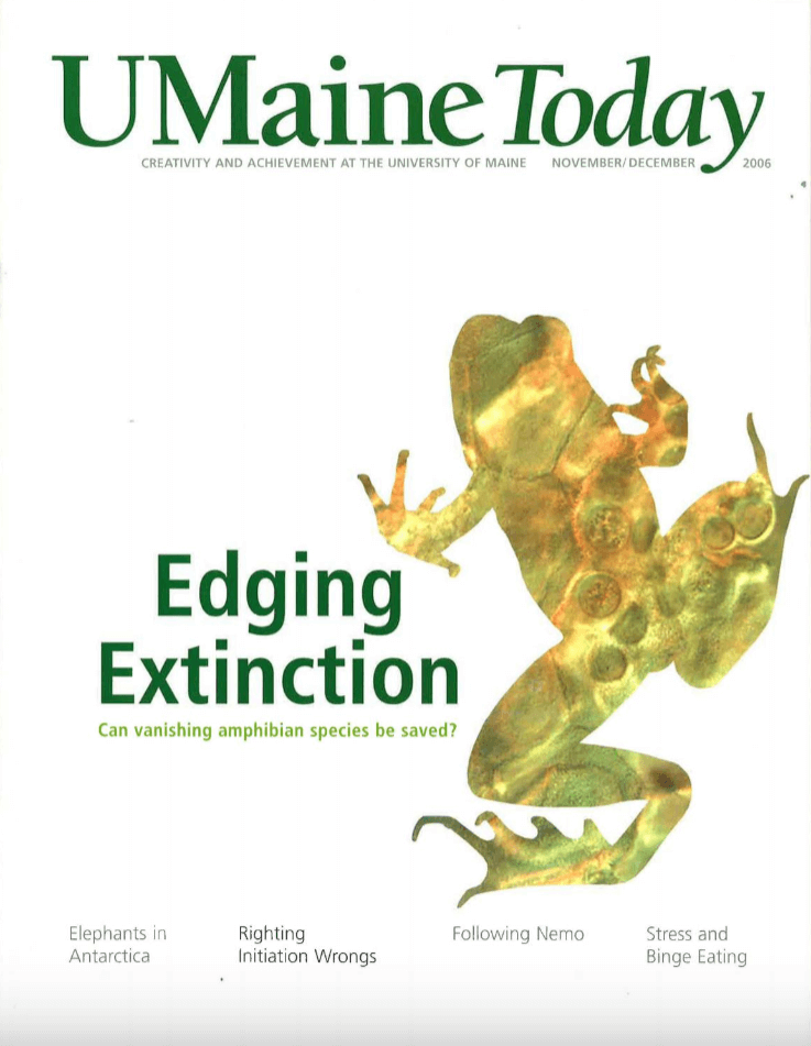 A photo of the cover of the November/December 2006 issue of UMaine Today magazine