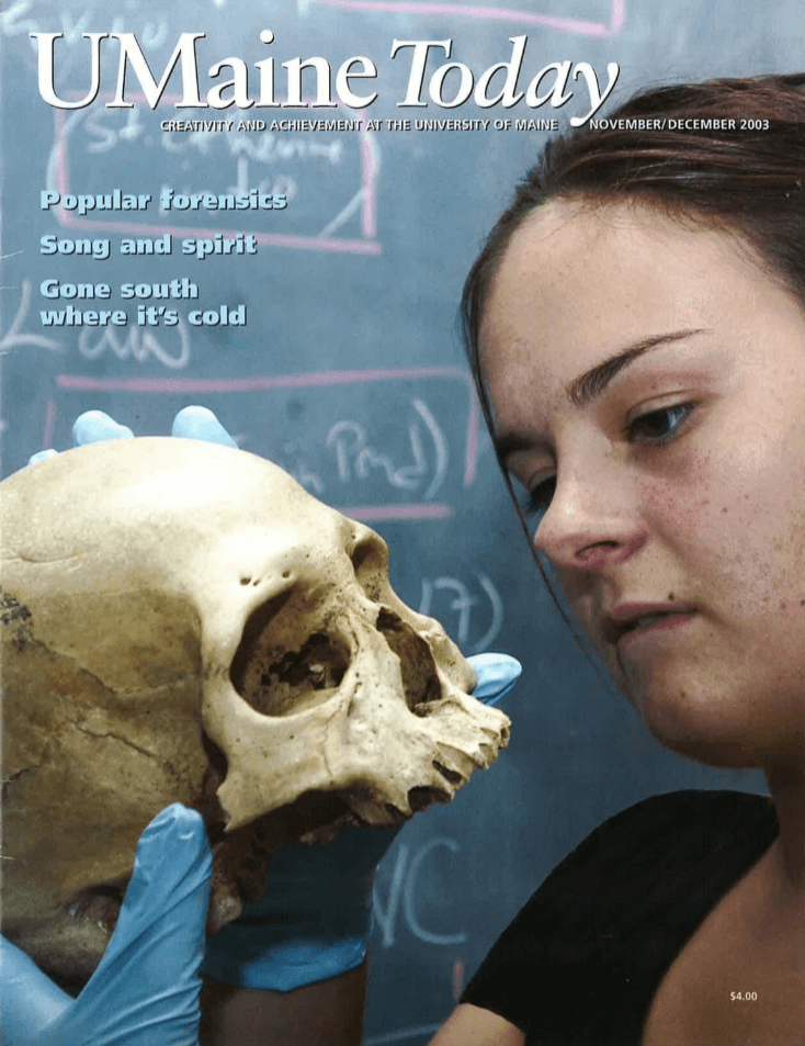 A photo of the cover of the November/December 2003 issue of UMaine Today magazine