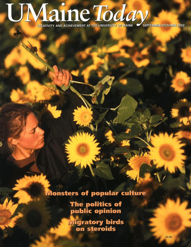 A photo of the cover of the September/October 2002 issue of UMaine Today magazine