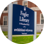 Fogler Library sign